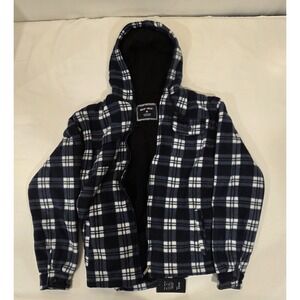 Outerwear Brand Men's Sherpa Lined Flannel Zip Up Jacket. Size‎ M